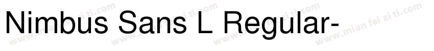 Nimbus Sans L Regular字体转换